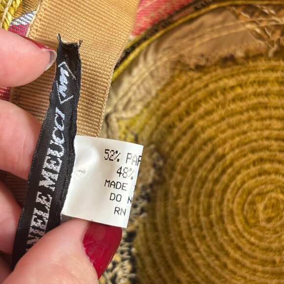 Daniele Meucci Multicolor Striped Bucket Hat – Made in Italy